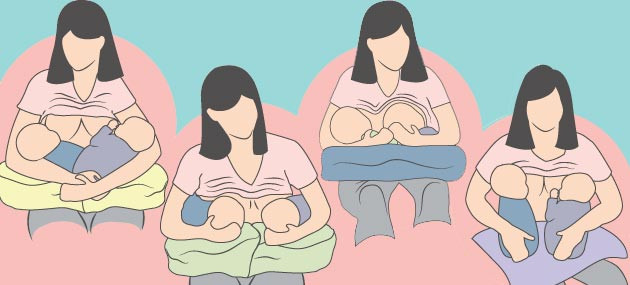 كيفية ارضاع التوأم