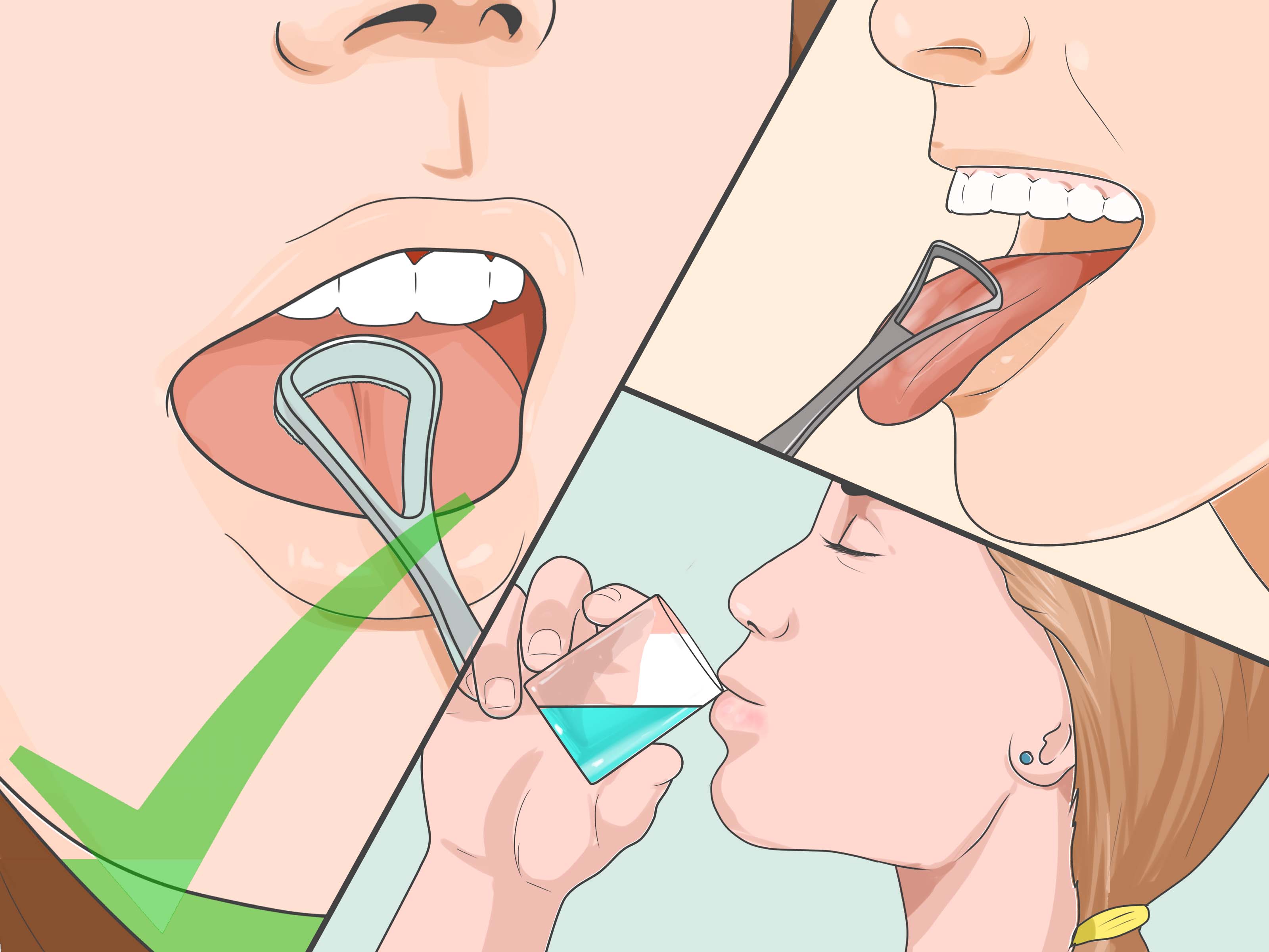 طريقة تنظيف اللسان