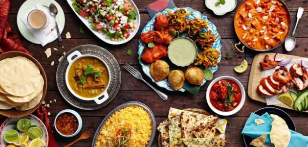 اكلات من المطبخ الهندي
